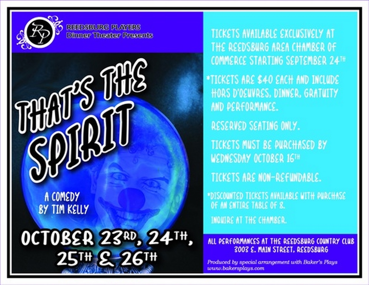 Reedsburg Players Dinner Theater Oct 25, 2024 Reedsburg Area